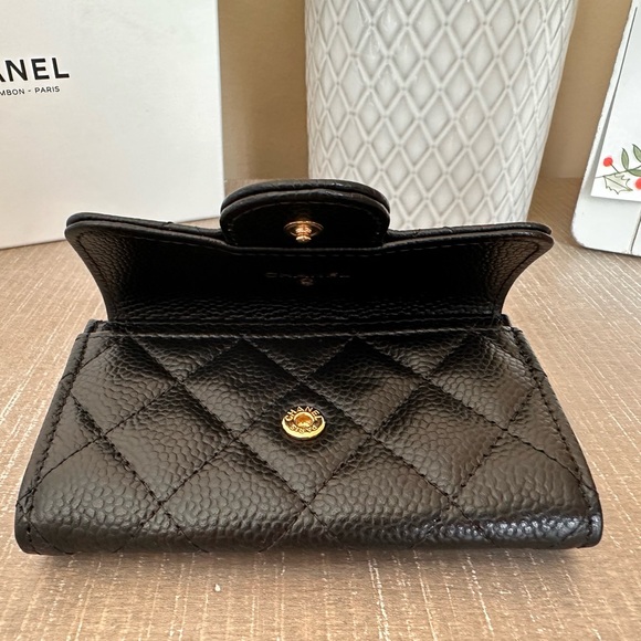 CHANEL Caviar Quilted Flap Card Holder Wallet - Picture 8 of 15